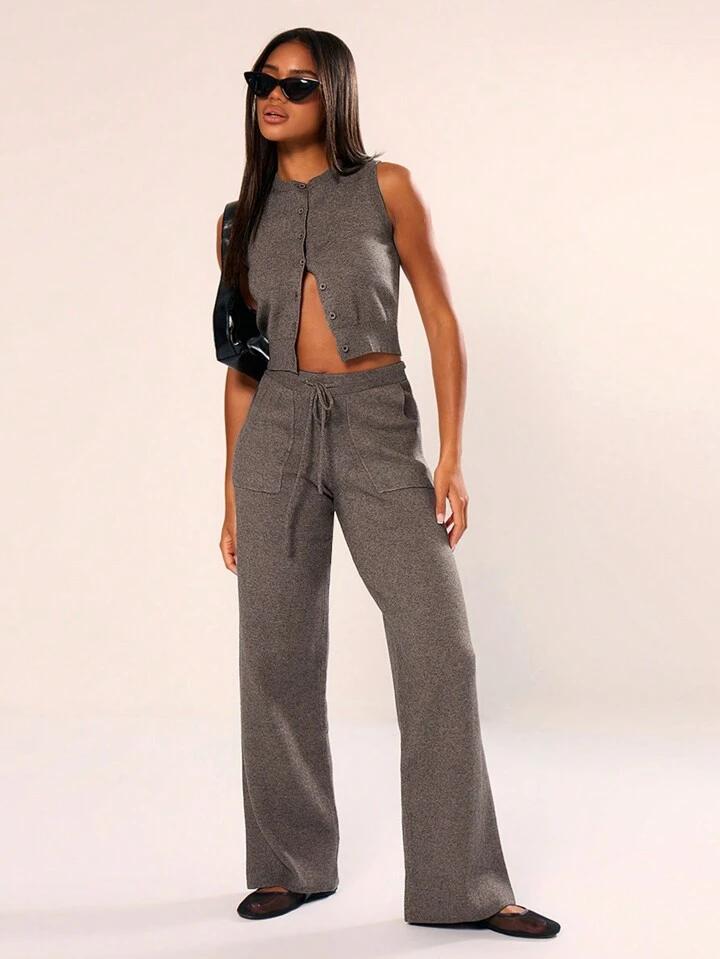 Ellari | slate gray two piece set