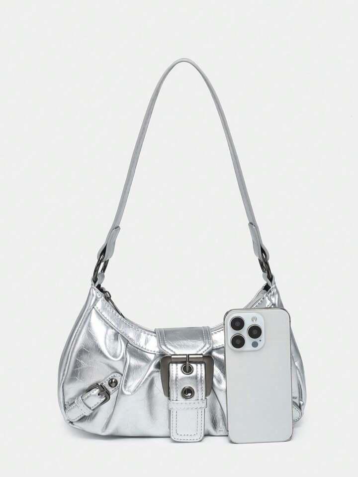 Ellari | metalic super nova silver bag