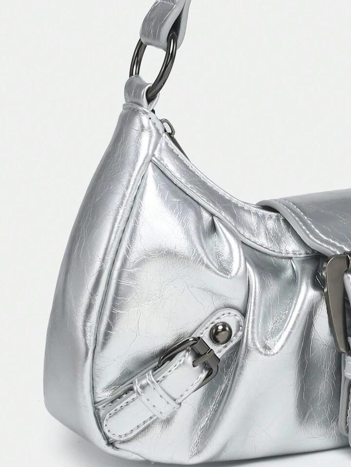 Ellari | metalic super nova silver bag
