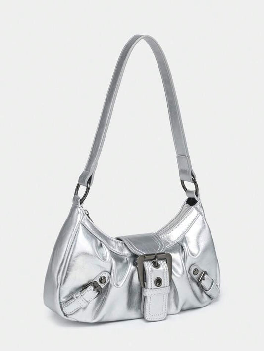 Ellari | metalic super nova silver bag