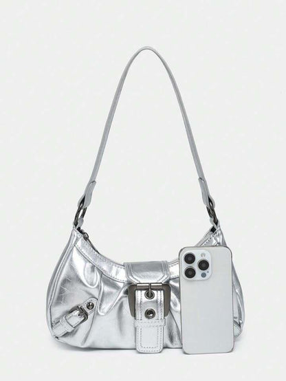 Ellari | metalic super nova silver bag
