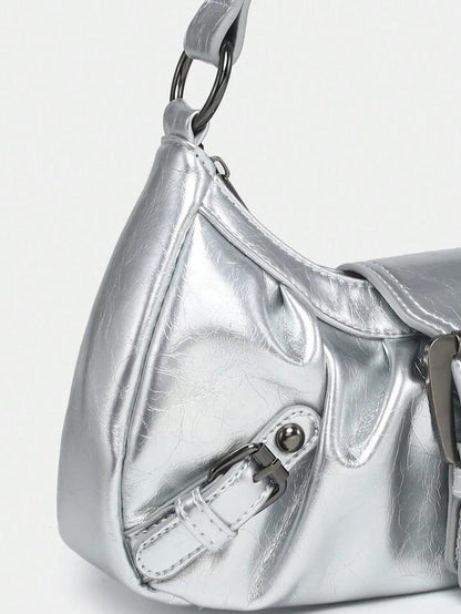 Ellari | metalic super nova silver bag